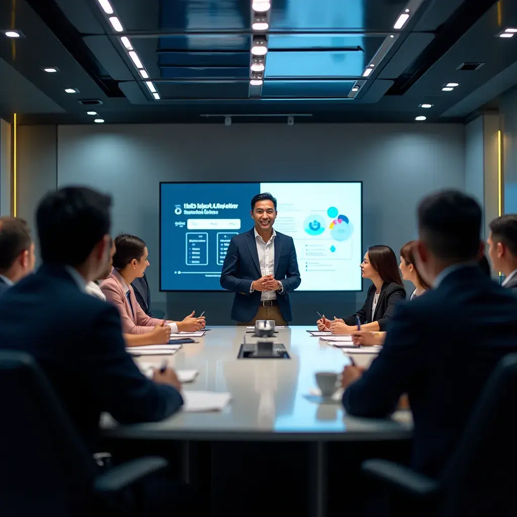 Professional team collaboration